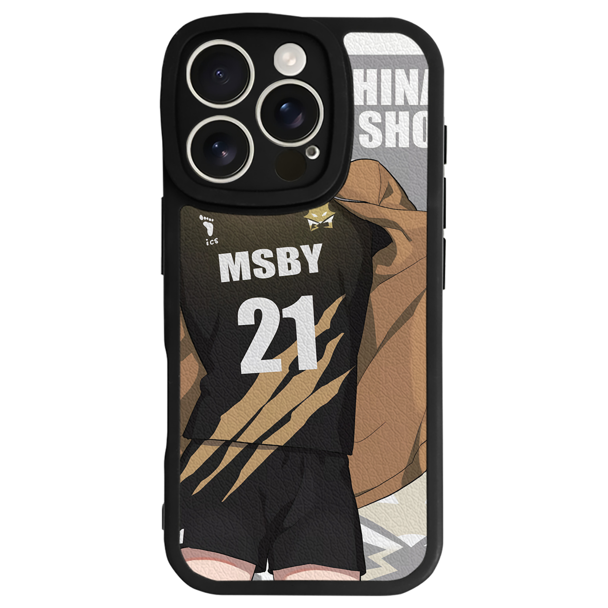 （画像用） ハイキュー!! Haikyu!! 【iPhone 16シリーズ対応】シリコンスマホケース（レザー調） 材質：シリコン